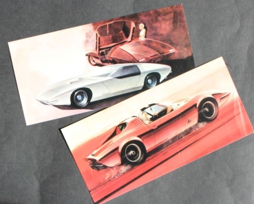 Opel GT Aero Modelprogram 1968 two Carbrochures (9307)